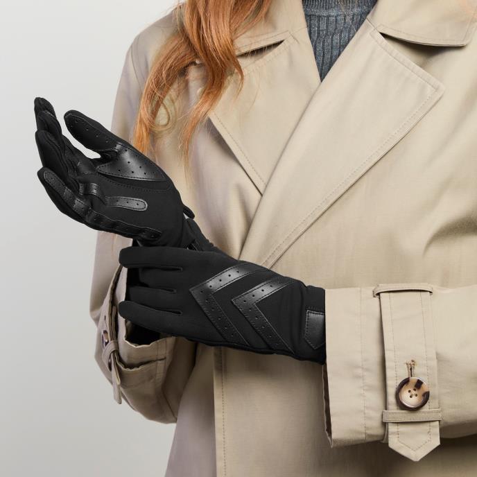 Isotoner® Ladies Original Stretch Glove with Smartouch™ Black